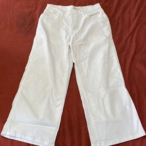 Levi’s mile high cropped wide leg white size 31